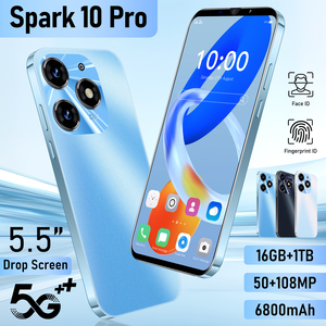 Orijinal toptan kıvılcım <span class=keywords><strong>10</strong></span> Pro akıllı telefonlar 16Gb + 1Tb yüz tanıma çift Sim çift bekleme cep telefonları
