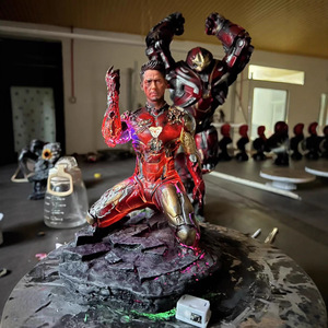 Avengers Iron Man Mk85 Sáng Quỳ Trang Trí Phim Cảnh Snap Tony Hình Mô Hình Vật Liệu Nhựa Cho Giáng Sinh Trang Trí Nội Thất - Product Image 3