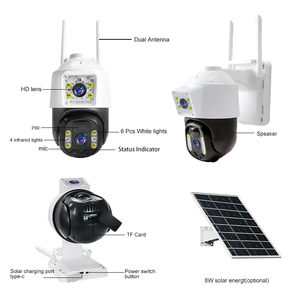 Outdoor 4G Solar Dome <strong>Camera</strong> <strong>with</strong> Infrared Night Vision Audible Alarm <strong>and</strong> Loop Video Recording CMOS <strong>Sensor</strong> - Product Image 4