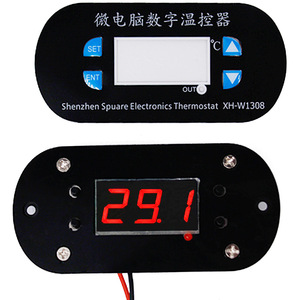 Sensor Digital de calor frío ajustable, interruptor de termostato con pantalla roja, XH-W1308, W1308, CA de 220V, CC de 12V - Product Image 1