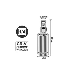 1/4&quot; 3/8&quot; 1/2&quot; Universal Joint Set 360&deg; Rotary Head Ratchet Angle Extension Bar <strong>Socket</strong> <strong>Adapter</strong> Bendable <strong>Adapter</strong> <strong>Socket</strong> Tools - Product Image 4