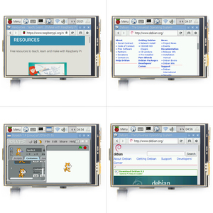 Raspberry Pi 3,5-Zoll-TFT-Touchscreen mit GPIO SPI LCD-Anzeige modulen mit einer Auflösung von 320x480 ILI9341 Treiber-IC