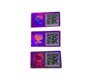 Adesivo ologramma 3D personalizzato con codice QR Anti-contraffazione adesivo per animali domestici etichetta Laser quadrata o forma personalizzata - Product Image 6