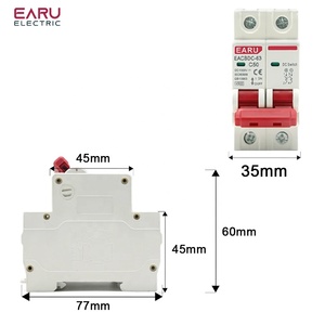 2P DC 1000V çin MCB güneş Mini devre kesici aşırı yük koruma anahtarı güneş sistemi için fotovoltaik PV DC devre kesici - Product Image 3