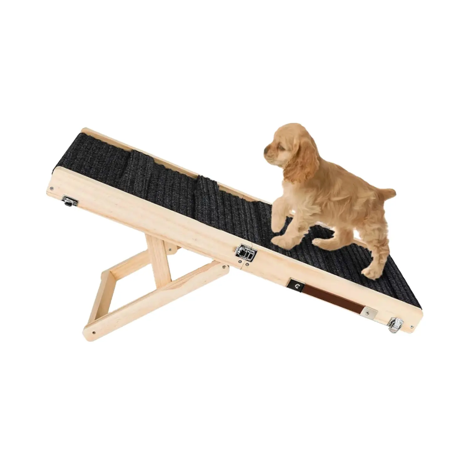 Rampe pour chien en bois réglable pliante Portable échelle de chat pour animaux de compagnie Durable antidérapant pour intérieur canapé chien lit escaliers