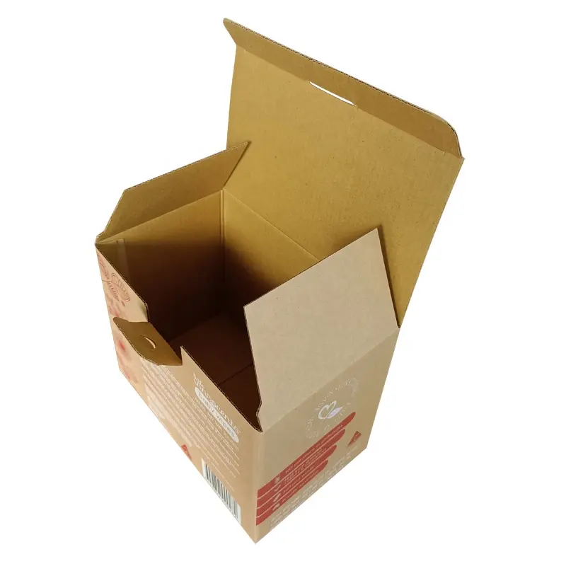 Caja de envío corrugada marrón con logotipo personalizado ecológico para ropa, cartón, caja de cartón para correo de papel para productos para el hogar