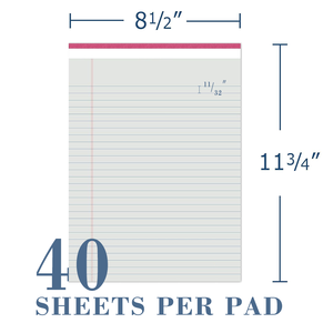 Bloc de notas personalizado de 30 páginas de ancho, Bloc de notas de papel impreso colorido, blocs de notas legales promocionales para uso escolar - Product Image 2