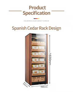 Premium Humidor Cabinet for Cigars with Temperature and <strong>Humidity</strong> Control - Product Image 3
