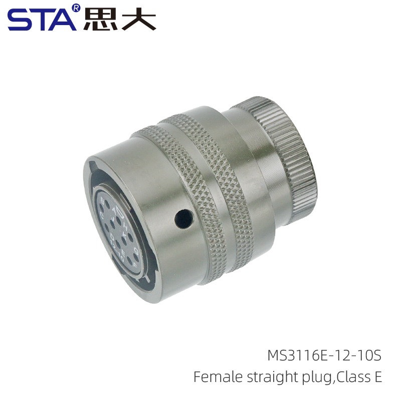 MS3116E-12-10P Conector recto hembra, Clase E