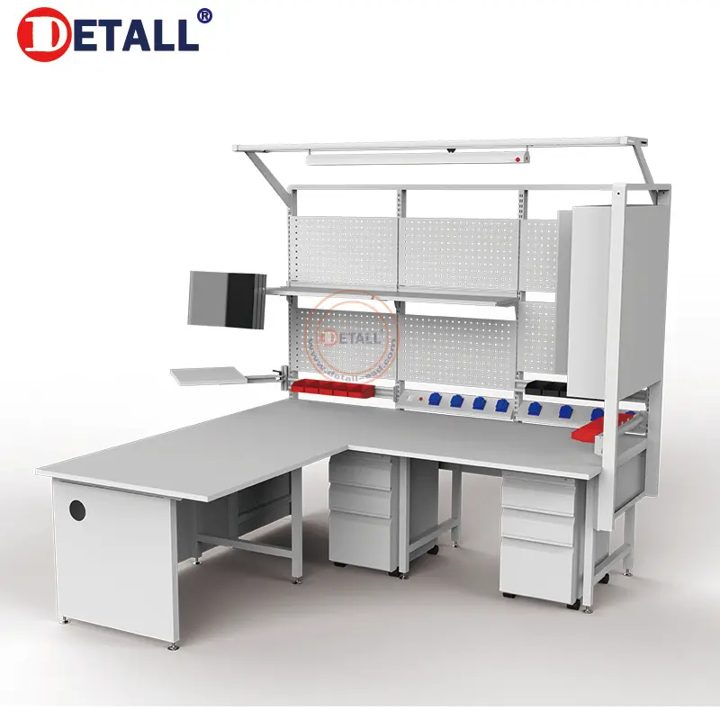 Dedall-Estación de trabajo de laboratorio con estante para ordenador, OEM