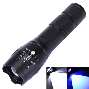 充電式2 in 1 LEDトーチ白と紫外ライト付きブラックライトペット尿検出器UV懐中電灯 - Product Image 1