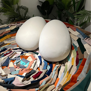 ホットイタリアンクリエイティブデザイン鳥の巣ソファラウンドアークレジャーリビングルームソファカラフルな丸い布のソファ柔らかく快適