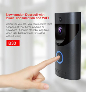 Akıllı Telefon WiFi Kablosuz Kontrol Kapı Zili IP 720 p Kamera Çift Ses Yönlü Kontrol - Product Image 6