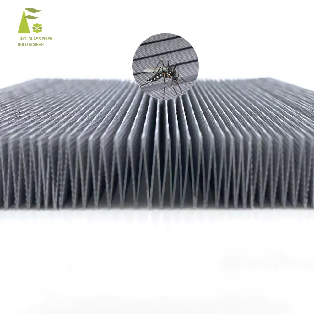JINDI accordéon moustiquaire plissée en maille pour portes