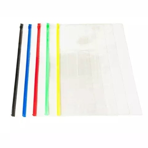תיק pvc שחור מותאם אישית תיק pvc שקוף a4/a5/a6 נייר עיפרון נייר תיק קובץ מסמכים