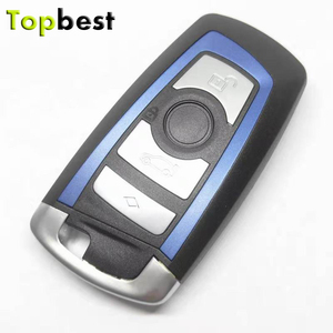 Car <strong>Key</strong> Shell Manufacturing <strong>B</strong>-mw <strong>Key</strong> Shell 4 Buttons Blue <strong>F</strong>-series Smart <strong>Key</strong> case with Emergency <strong>Key</strong> Blade in Black - Product Image 3