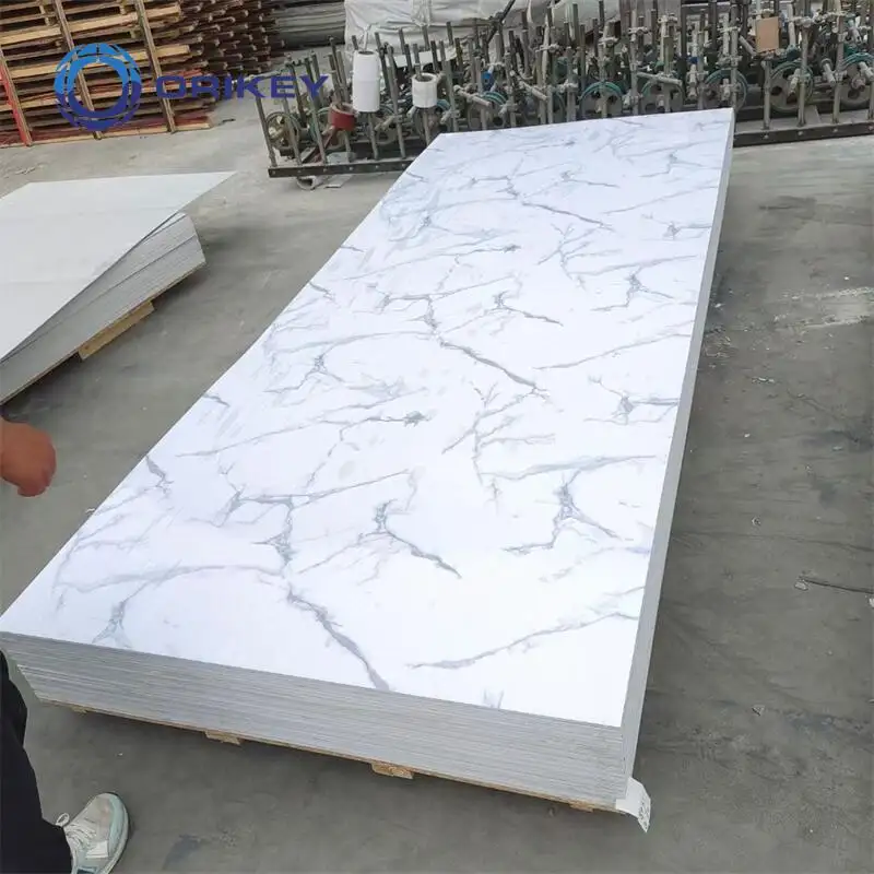 Fabbrica di alta qualità di marmo Pvc foglio acrilico pannelli di parete per armadi da cucina