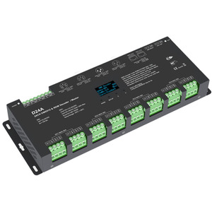 D24A 24 canali Max 288W a tensione costante RGB DMX512 e RDM Decoder DMX Master OLED Display digitale PWM Controller per luce a LED - Product Image 1