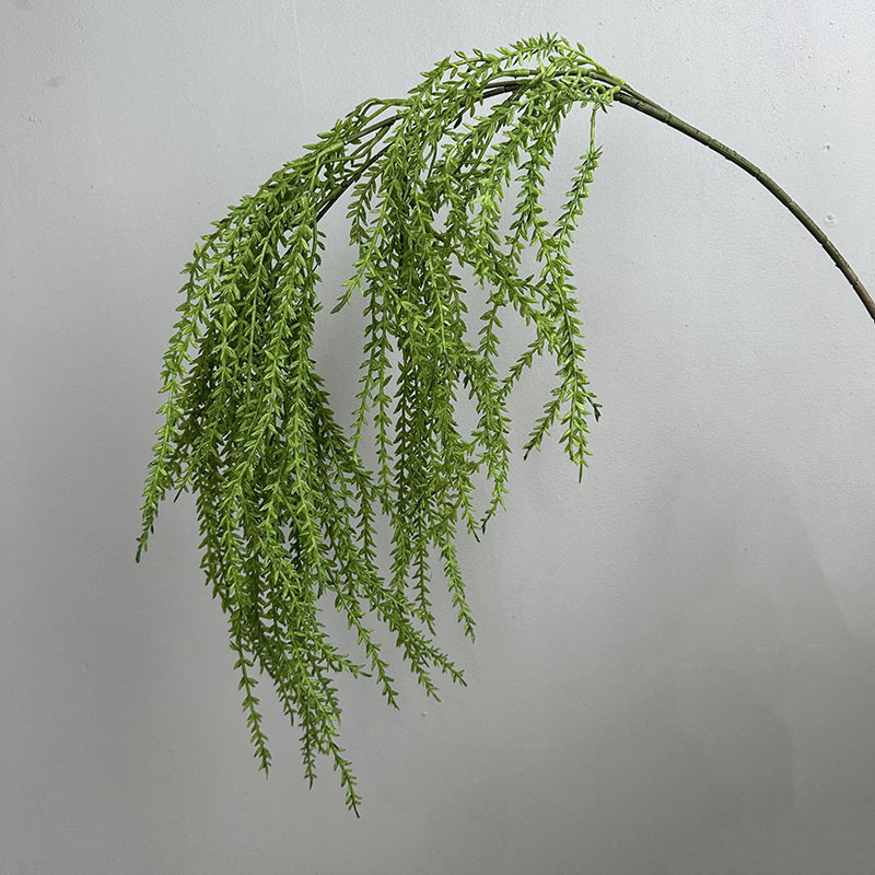 Single branch drooping bud grass green