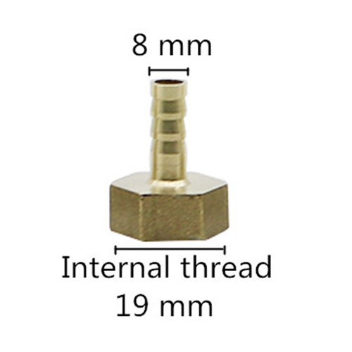Yellow - 1/2" Female Thread to 8mm