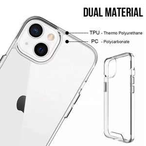 เคสไฮบริดสำหรับ Apple iPhone 15/15 PRO MAX เคสบางใสกันกระแทกโทรศัพท์มือถือฝาหลัง PC TPU เคสมีพื้นที่สำหรับ Sumsung - Product Image 3