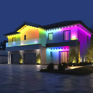 Permanent RGB LED Pixel Point Eave <strong>String</strong> Lights Smart Control for Amusement Park Christmas Decoration - Product Image 2