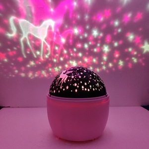 Cadena de luces de proyección de copo de nieve LED impermeable árbol de Navidad luces nocturnas decorativas estrellas giratorias Luna para niños - Product Image 3