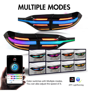 DK Motion RGB Full <strong>LED</strong> Tail Lights for Toyota US Corolla 12th Gen Levin 2020-2024 Rear Auto Lamps Assembly Smoke Lens <strong>12V</strong> - Product Image 3