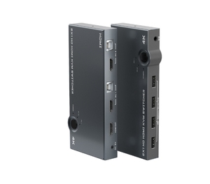 2024 New Dropshipping 4K 60Hz 2 Port USB <strong>KVM</strong> <strong>Switch</strong>- Switcher Support 2 PC <strong>Computers</strong> 3 USB &amp; 1 2.0B Port Output - Product Image 1
