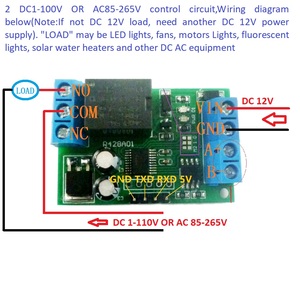 R428A01 2合1 RS485 RS232 TTL at Modbus RTU继电器开关板电脑USB COM UART串行端口1 CH 12V DC模块 - Product Image 6