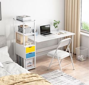 Wooden and Metal <strong>Computer</strong> <strong>Table</strong> Combination <strong>Computer</strong> Desk with Storage Shelf