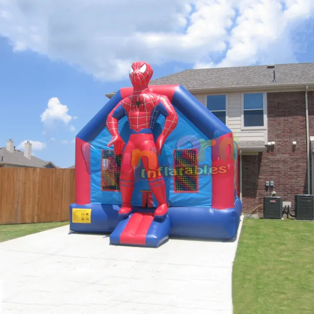 Spiderman Bouncer House Lâu Đài Ngoài Trời Nhảy Trò Chơi Sân Chơi Công Viên Cho Trẻ Em Inflatable Bouncer House