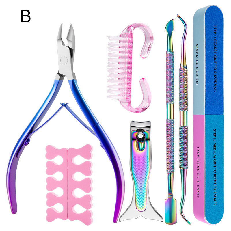 Set 8 pezzi colore titanio b 94g