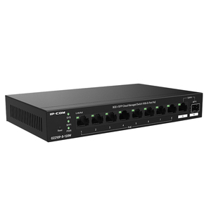 Conmutador PoE gestionado en la nube 9GE + 1SFP, con funcionalidad SNMP y QoS, IP COM, 1 unidad, 2 unidades