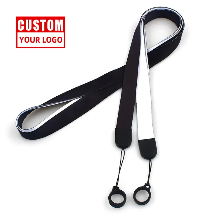 Custom personalized pen holder neck strap rubber lanyards with logo