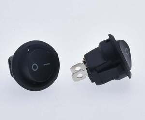 Kandens KCD1-1051 Rocker anahtarları 15mm 20mm SPST 2 Pin 2 yollu açma-kapama KCD1-10510 3A/250V 6A/125V AC basma yuvarlak düğme anahtarı - Product Image 5