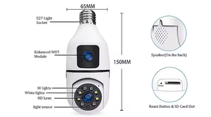 Cámara WiFi PTZ para interiores con control remoto de doble lente Detección de movimiento Garantía de 1 año Color blanco - Product Image 4