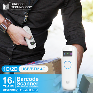 Xincode Mini Qr Code Scanners Pocket Lector de código de barras inalámbrico Escáner portátil Pistola Bluetooth Scan 1D 2D Escáner de código de barras Inventario - Product Image 1