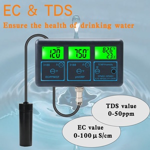 7-in-1 nhựa chất lượng nước Tester cảm biến trực tuyến Màn hình nước cho Ph/ORP/Tds/Ec/CF/Temp/độ ẩm - Product Image 5