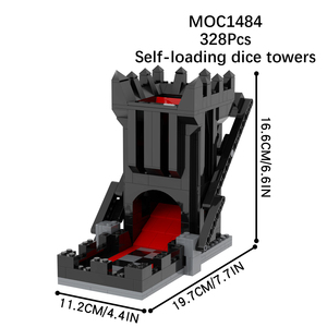 MOC1483 MOC1484 Self-loading <strong>Dice</strong> Tower Dungeons and Dragons Role-playing Board <strong>Game</strong> Assemble Creative Building Blocks Kids <strong>Toys</strong> - Product Image 3