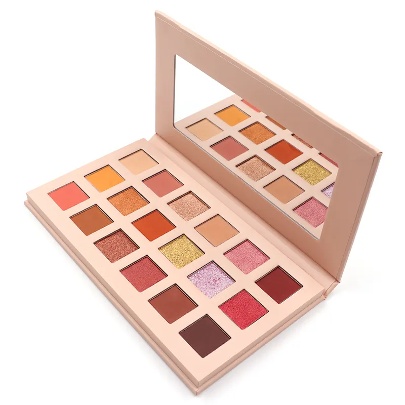 Customized brand eye-shadow palette 18 color eyeshadow no logo rose gold eyeshadow palette