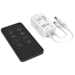 1CH * ไวไฟ5-24VDC & รีโมทคอนโทรลอินฟราเรดแรงดันไฟฟ้าคงที่ไฟหรี่ LED สีเดียวยาว5เมตร F1-M เส้น LED สีเดียว (WT)+ RC1 - Product Image 1