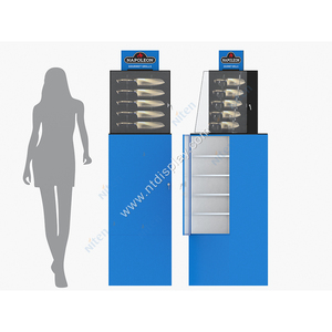 Più scaffali a LED in metallo acrilico con supporto per coltelli con chiusura a chiave POP Display Retail Shop espositore con luce a LED vetrina - Product Image 4