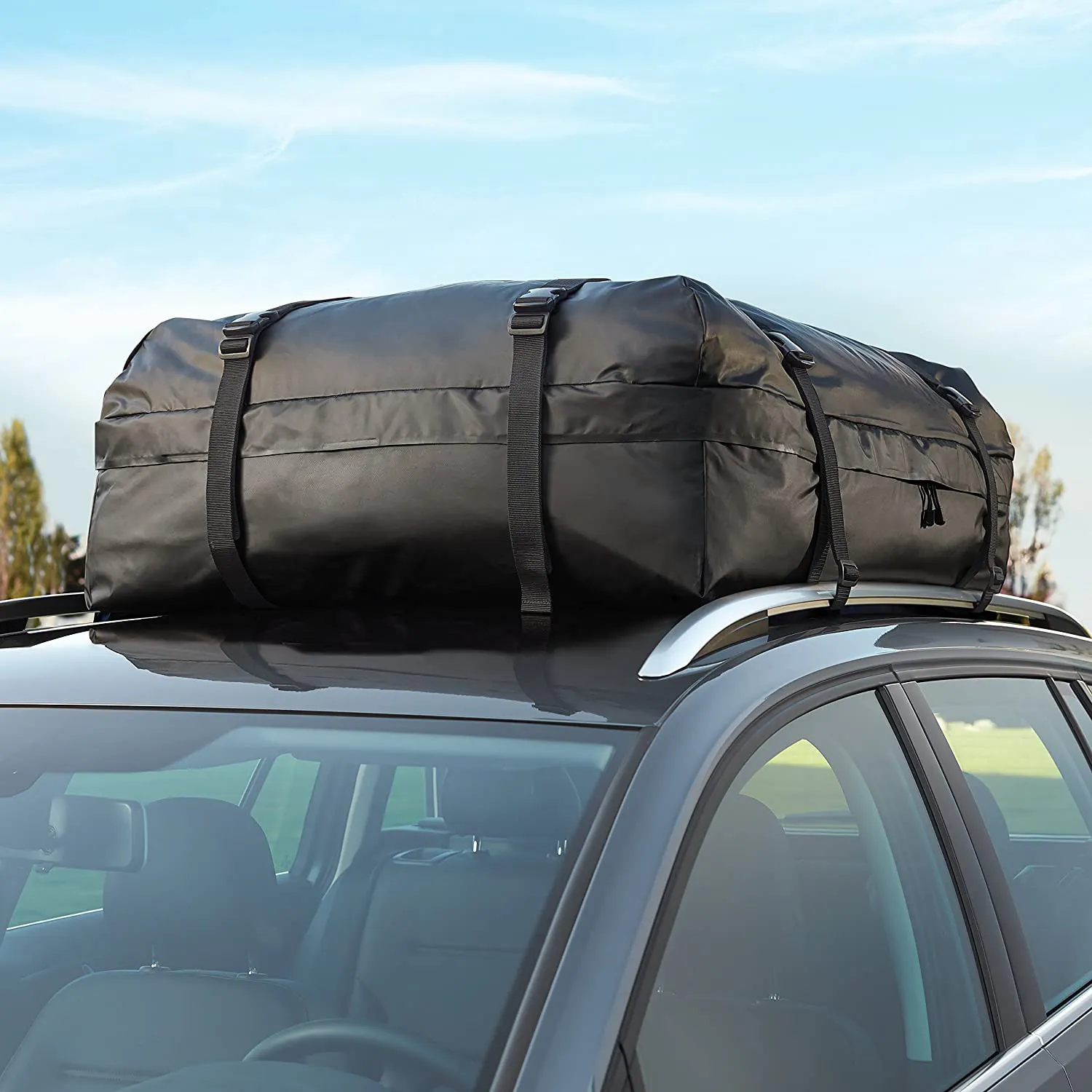 High Quality 15 20 21 25 Cubic Car Top Bag Waterproof PVC TPU Cargo Carrier Bag Roof Bag Car for Traveling