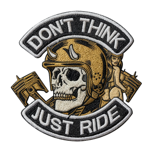 Tùy chỉnh Biker vá với hộp sọ và ngọn lửa thiết kế cho các câu lạc bộ - Product Image 2