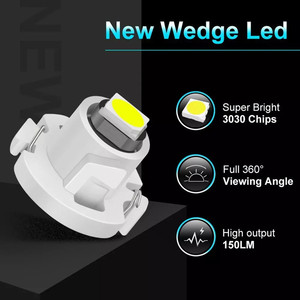 T3 <strong>T4</strong>.<strong>2</strong> <strong>T4</strong>.7 T5 B8.5 <strong>LED</strong> 3030 SMD New Wedge Light Super Bright Indicator Light for Car Auto Instrument Panel Light - Product Image 2