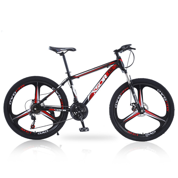 Black and red three-cutter wheel