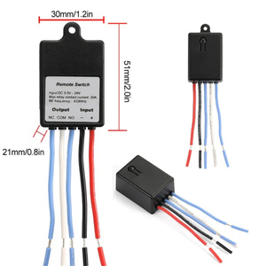 433MHzワイヤレスリモートコントロールスイッチDC6V12V 24V 1CH10AリレーレシーバーモジュールコントローラーKR2401F KT01 KT05 - Product Image 3
