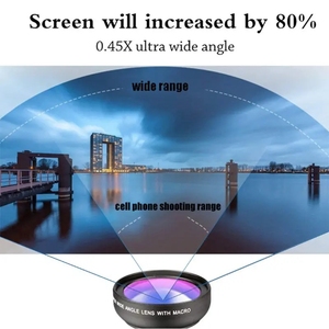 Zoom 0.45X 2 1 makro geniş açı cep telefonu kamera Lens - Product Image 3