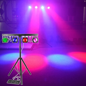 אורות DJ 3in1 100 w COB RGB LED אור 4 Par LED בר אור dj מערכת קול - Product Image 1